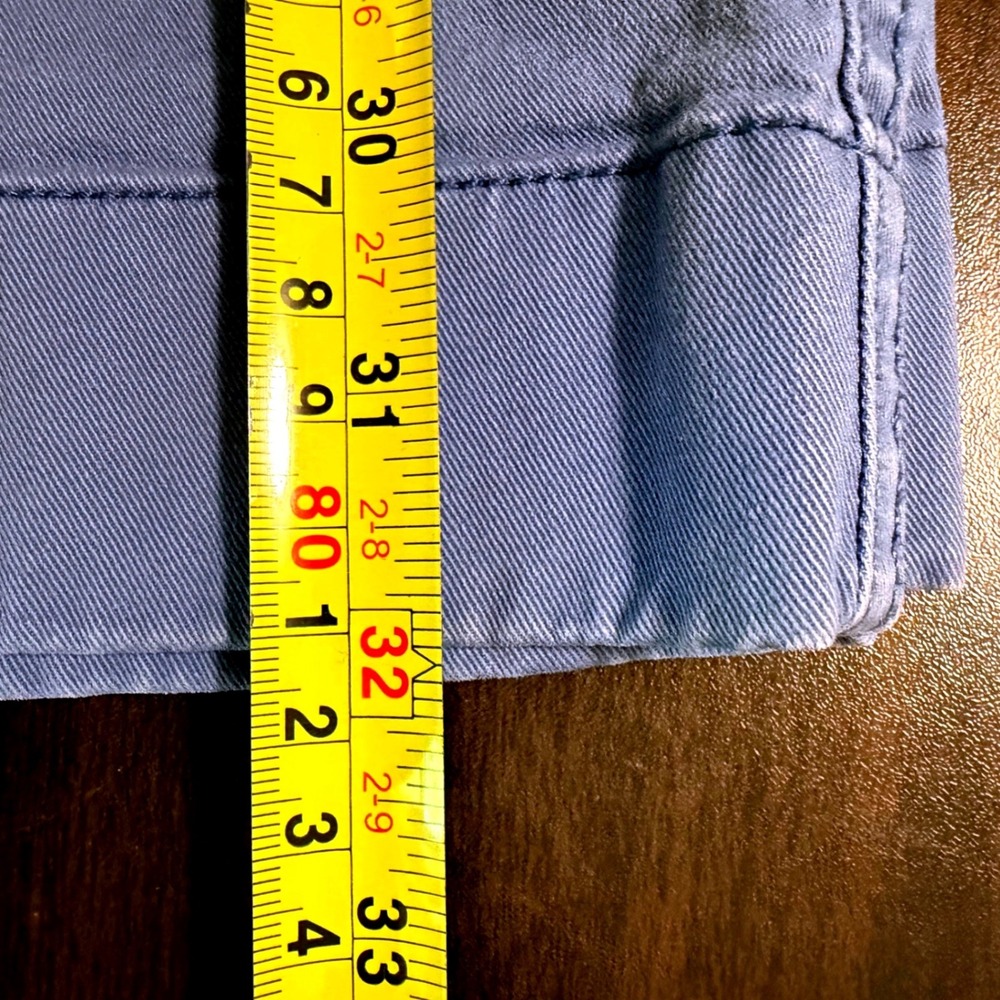 Polo Ralph Lauren Womens Wide Leg Crop Chino Pants Blue Size 10 High Rise Cotton - Picture 7 of 7